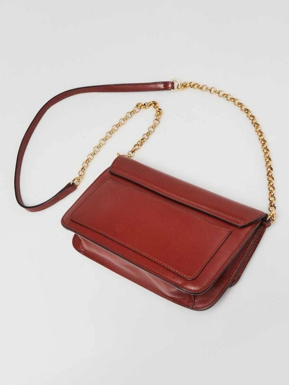 Chloe Brown Leather Mini C Chain Bag - Picture 3 of 11